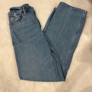 Abercrombie & Fitch Straight-Leg Light Blue Jeans